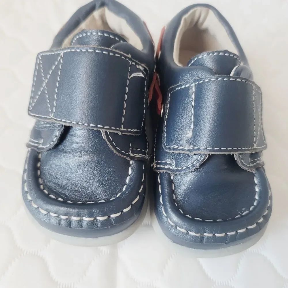 See Kai Run BABY TODDLER BOY Milton Boat Shoe Size 4